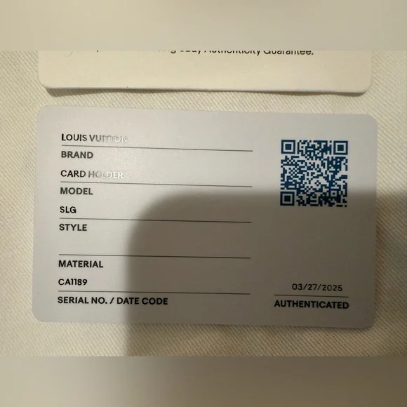 Authentic Louis Vuitton Damier Ebene Card Holder - Picture 10 of 16